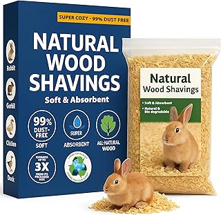 Greaton, Premium Natural Pine Animal Bedding – Dust-Free, Soft Shavings, Kiln-Dried & Heat-Treated for Indoor and Outdoor Pets