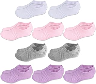 10 Pairs Boys Girls No Show Socks Cotton Non Slip Low Cut Socks