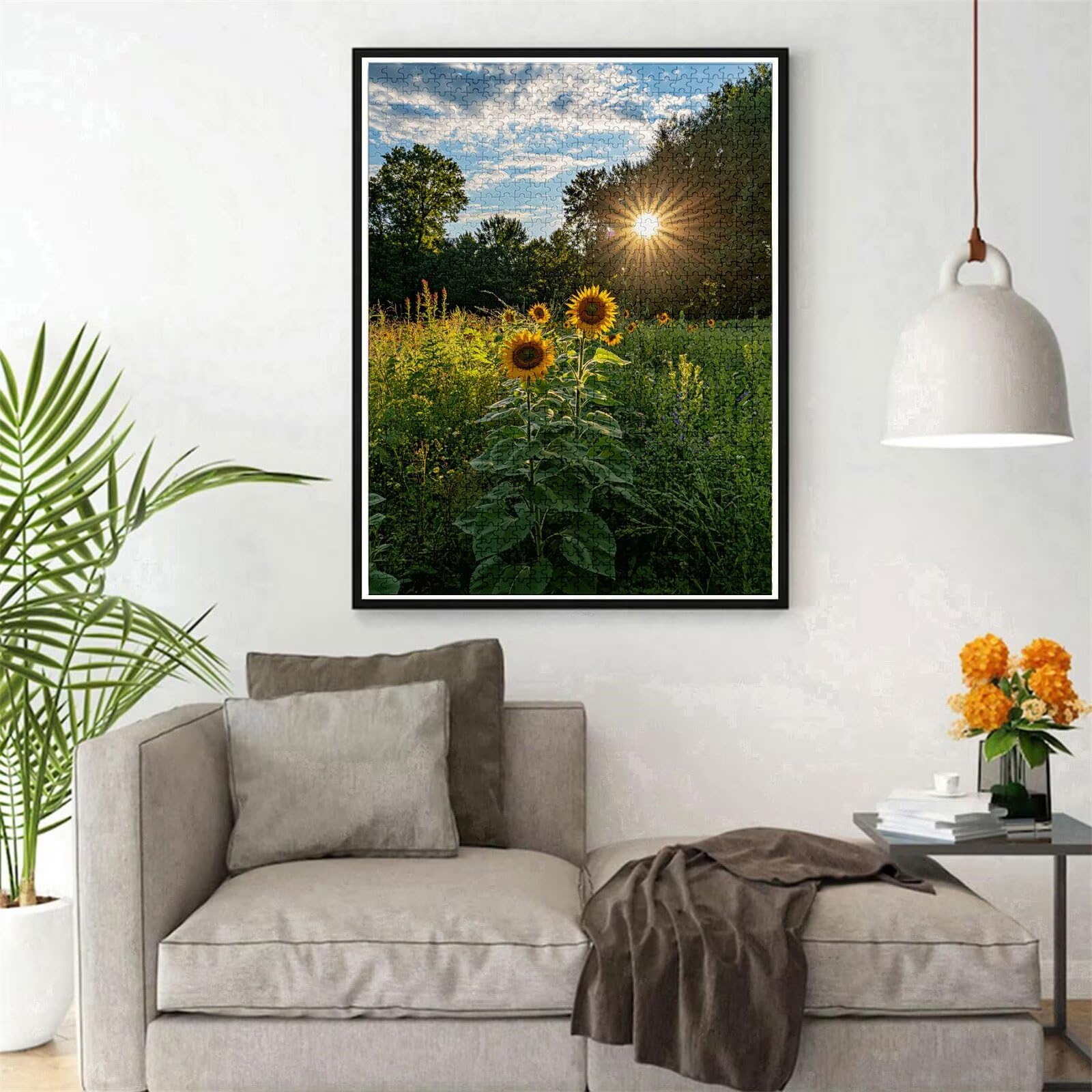 Puzzle 5000 elementów dla dorosłych puzzle dla dorosłych 5000 sztuk, kwiatowe puzzle, gry edukacyjne, drewniane puzzle, słonecznik, prezenty dla nastoletnich chłopców w wieku 14-16 lat, 156 x 105 cm g