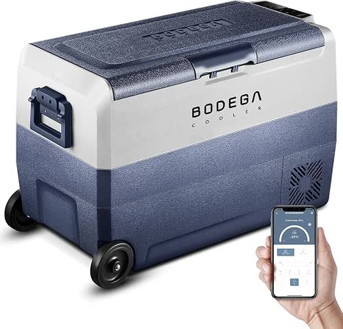 BODEGA BODEGACOOLER 12 Volt Portable Refrigerator,53 Quart Car Fridge Freezer
