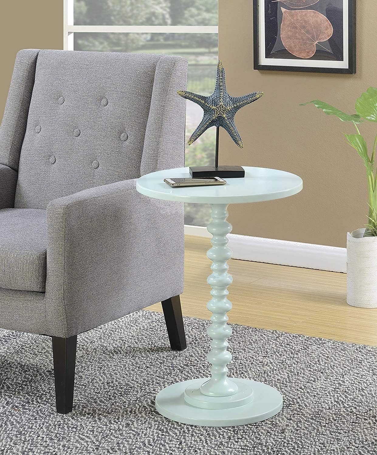 Decore Adore Round Coffee Table Kitchen Dining Table Modern Leisure Tea Table Office Conference Pedestal Desk Computer Study Desk