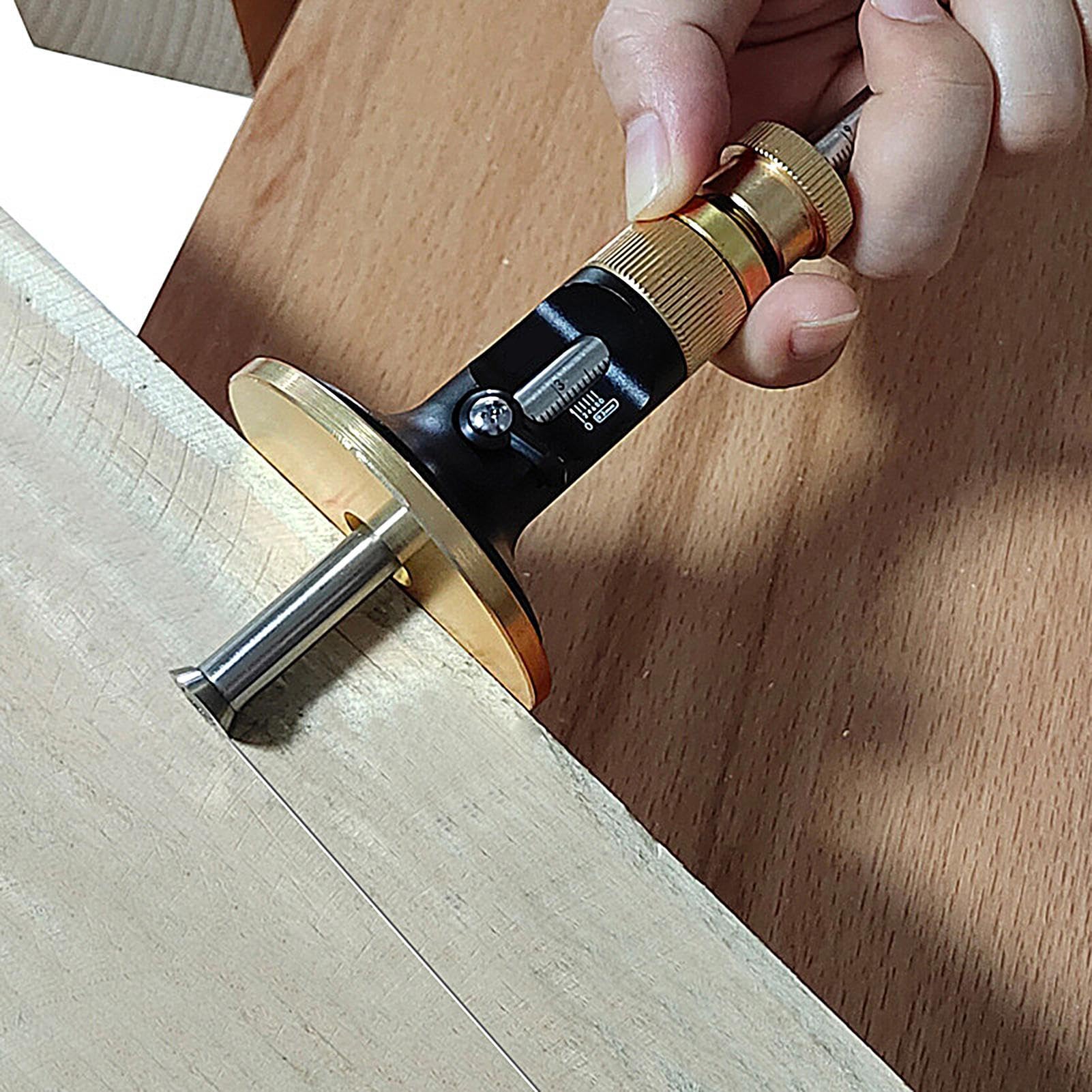 Markierlehre für Holzbearbeitung, Radmarkierlehre | Doppelfunktions-Tracker-Messschieber | Holzmarkierwerkzeug zum Messen und Markieren, Führen