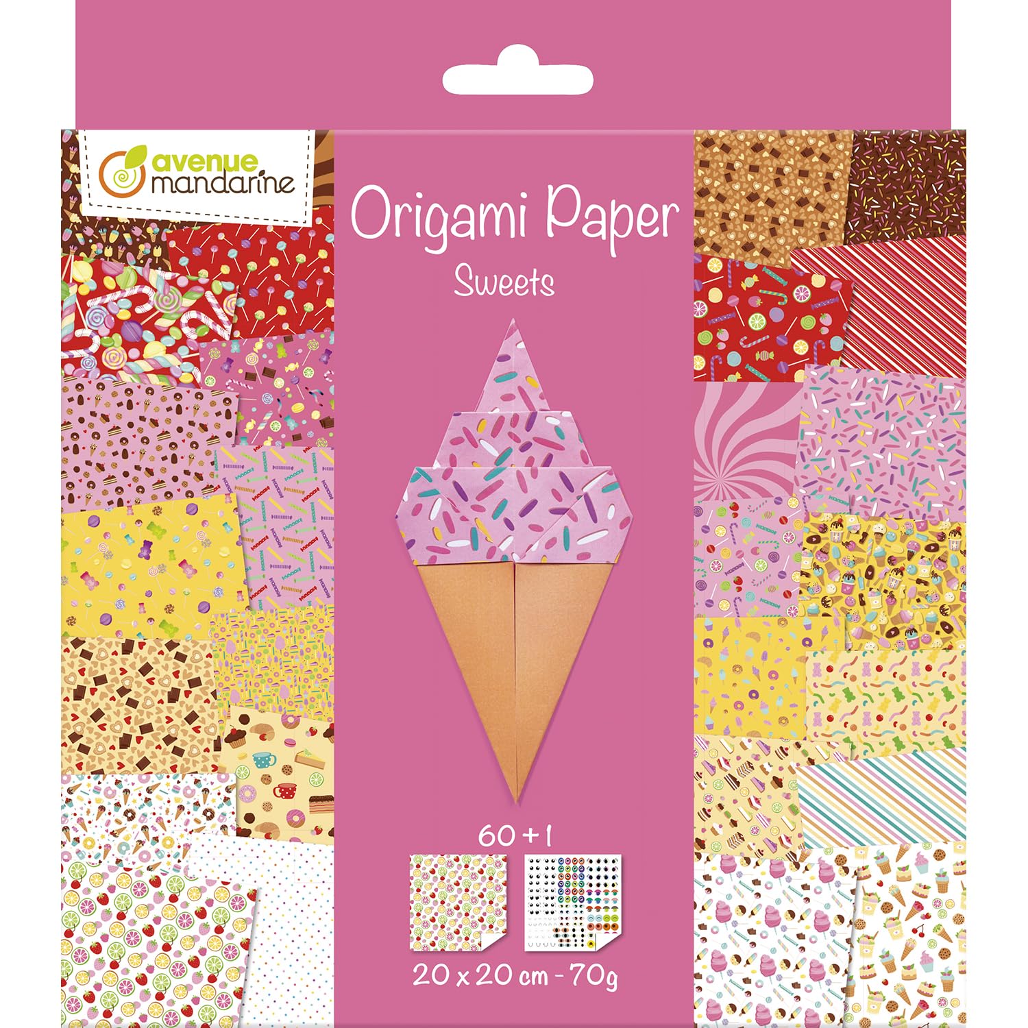 Avenue Mandarine- Origami, Multicolor (Clairefontaine Rhodia OR522C)