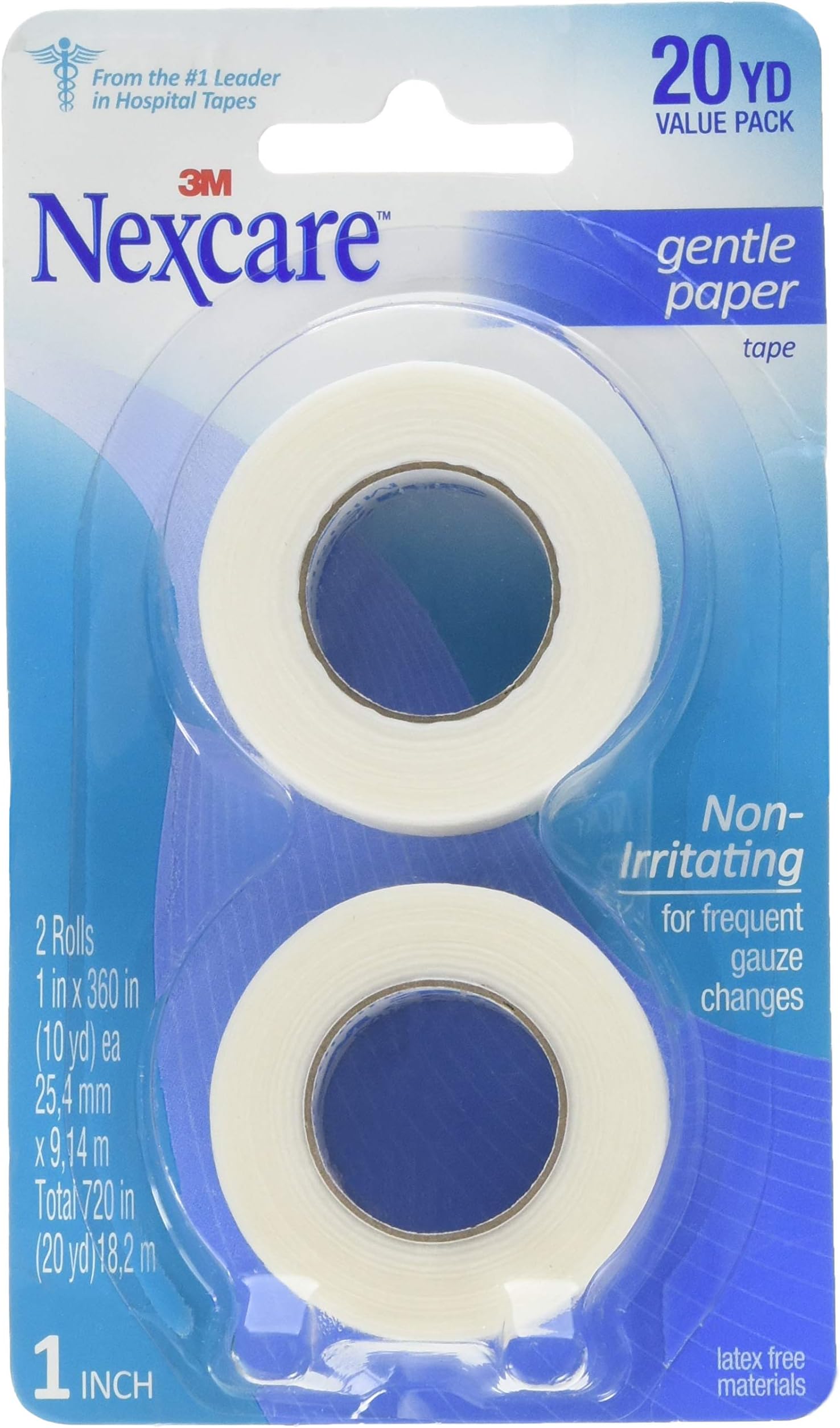 Nexcare Gentle Paper First Aid Tape, 2 Inches X 10 Yards