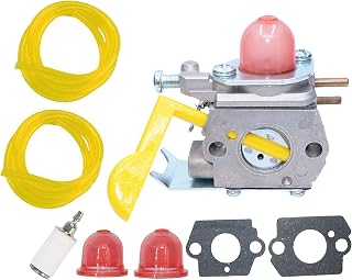 Hippotech Carburetor with Primer Bulb for Poulan Craftman Weed Eater Featherlite SST25 FL20 FL20C FL23 FL26 FX26S FX26SC MX550 MX557 P1500 P2500 P3500 SST25C TE475Y TE475 XT260 XT700 Trimmer