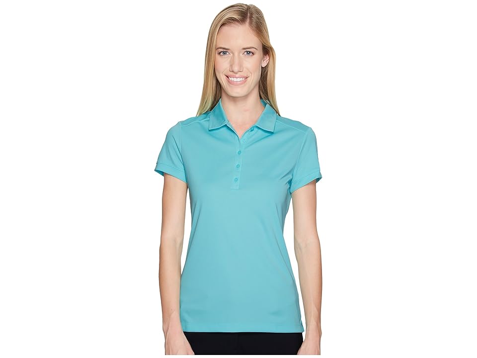 

Nike Golf Victory Solid Polo (Light Aqua/White) Women's Short Sleeve Pullover