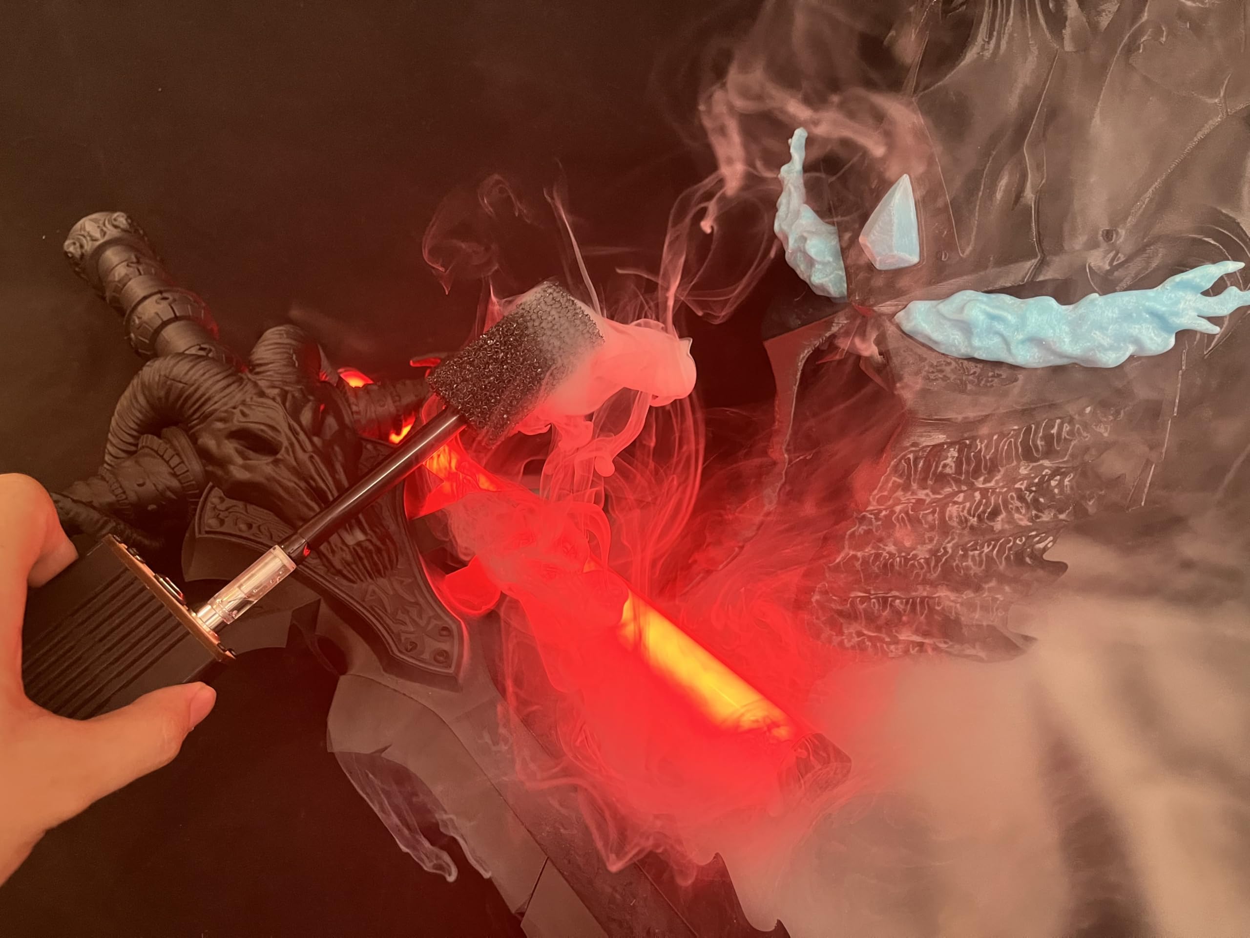 Macchina per nebbia portatile a batteria, manuale, con liquido per nebbia per mini feste, fotografia e ripresa video. Vapore istantaneo in 0 secondi, controllo remoto, nessun riscaldamento necessario