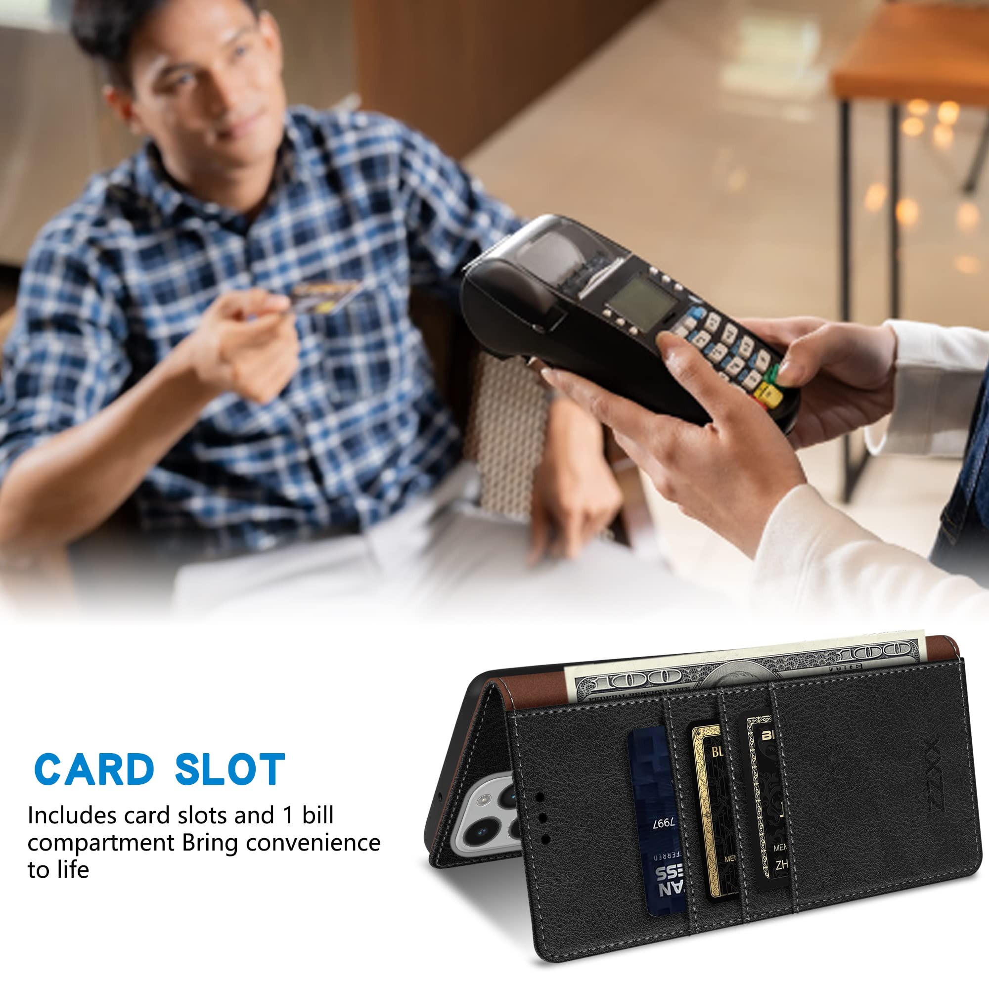 Amazon.com: ZZXX for iPhone 14 Pro Wallet Case with [RFID Blocking Amazon.com: ZZXX for iPhone 14 Pro Wallet Case with [RFID Blocking