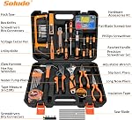 Jeu d'outils,148-Piece Kit d'outils de réparation pour les hommes Femmes Collège étudiants, Ensembles d'outil à main de base de ménage avec boîtier pour l'entretien à domicile & DIY Projets