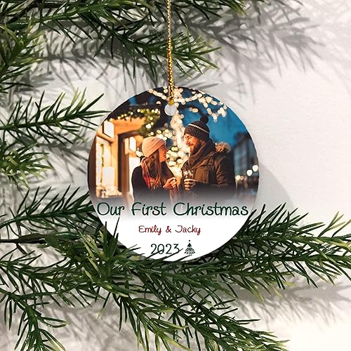 Miniatura 3 de Adorno de Navidad personalizado 2023, adorno de Navidad personalizado, adorno de mejor amigo, adornos con nombre personalizado, decoración de