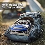 1:16 Échelle RC Monster Truck, télécommande 2,4 GHz rapide RC Voiture 36km/h 4WD Véhicule électrique hors route à double accumulateur, drift & Pneus hors route, entraînement en métal et LED Lumières