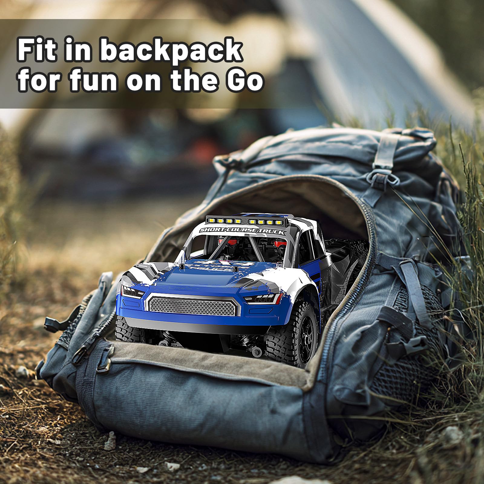 Ferngesteuertes Auto Erwachsene&Jungen 1:16 RC Truck, 2,4GHz 36 km/h, 4WD Offroad RC AutoDual 1300mAh Akkus, Drift- & Offroad-Reifen, Metallantrieb und Outdoor für Spielzeug ab 8 10 Jahre
