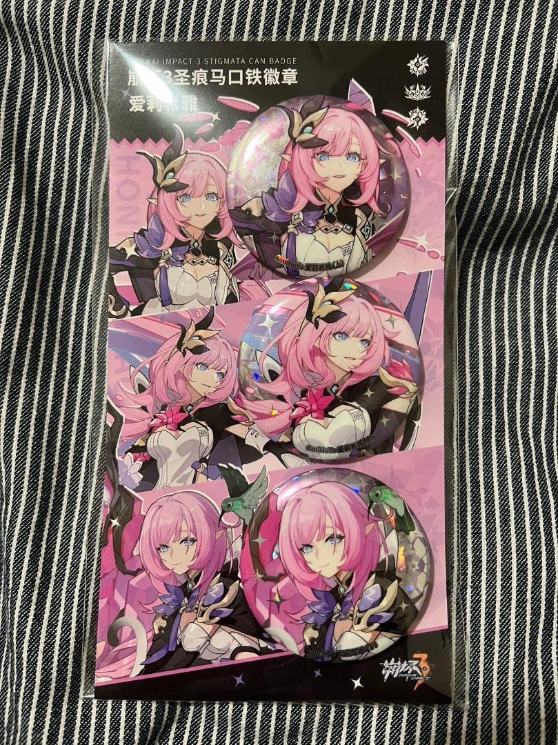 崩壊3rd エリシア 缶バッジ 公式正規品 崩壊3rd 花朝春曦シリーズ キャラクター缶バッジ エリシア 崩壊