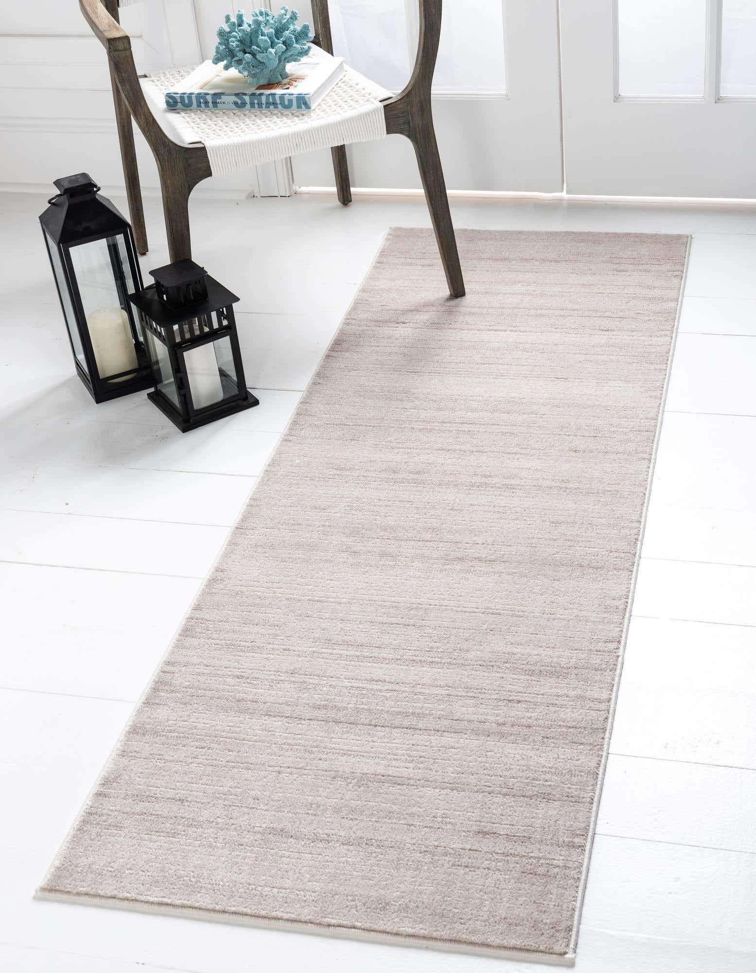 Unique LoomUptown Collection by Jill Zarin Collection Textured Modern Beige Runner Rug (2' 2 x 6' 0)