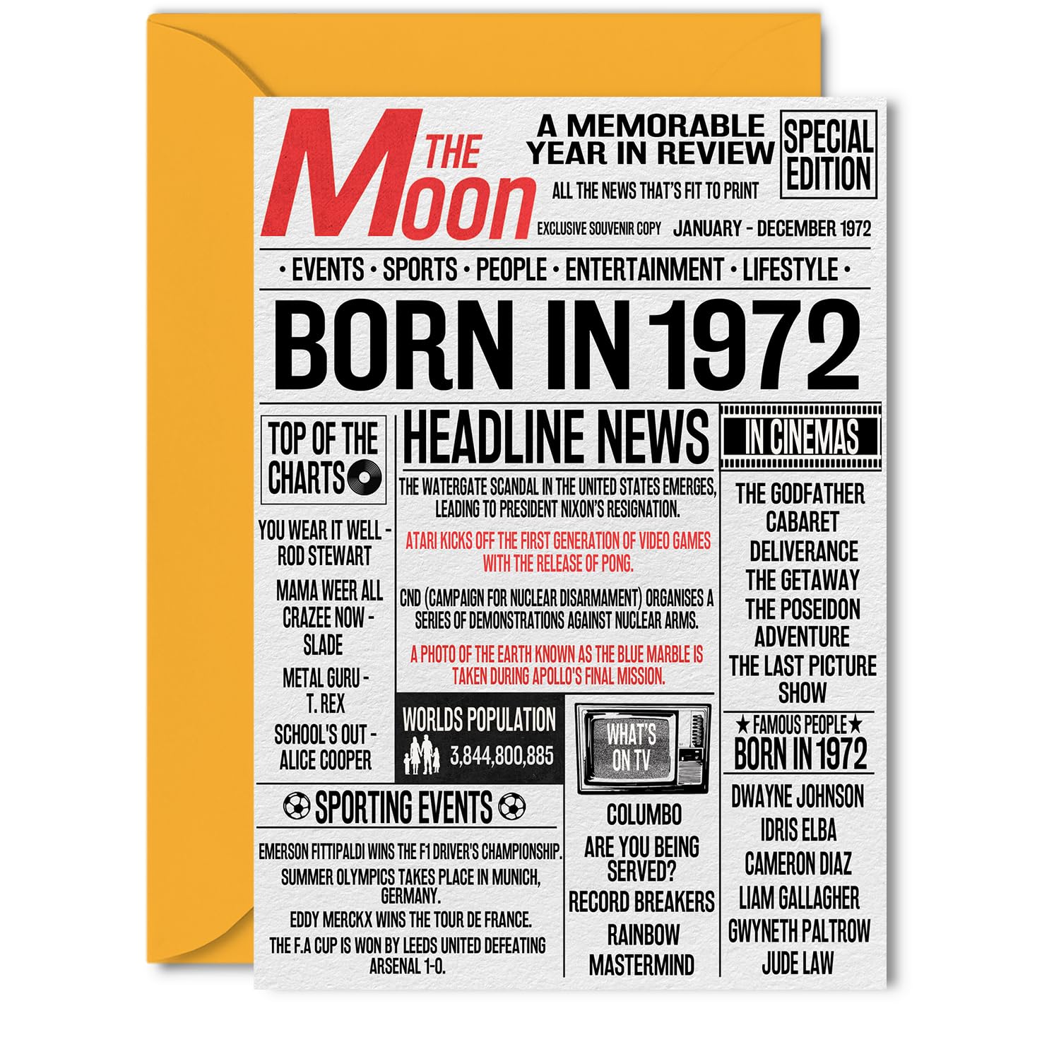 19th Birthday Cards for Men Women - Born In 2007 Newspaper - Happy 19 Birthday Card for Son Daughter Cousin Vintage Retro Back In 2007, 145mm Bday Greeting Cards — view 159