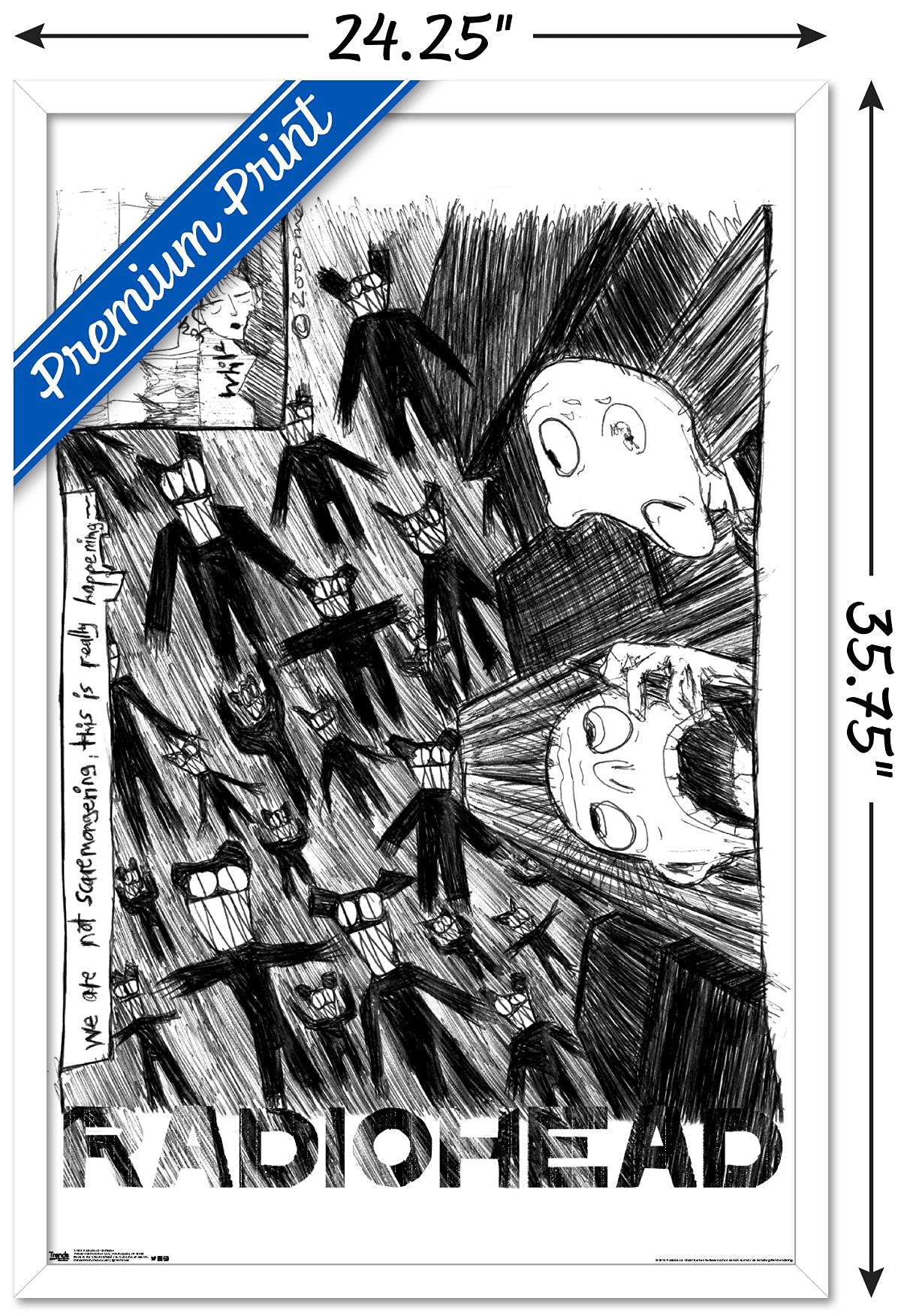 Amazon.com: Trends International Radiohead - Scribble Wall Poster