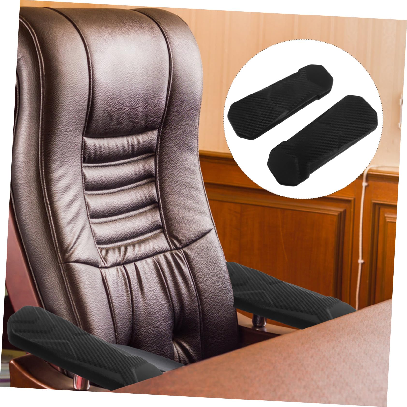 MAGICLULU 2 Pezzi Braccioli Sedia Ufficio Imbottiti per Gaming e Poltrone Girevoli Supporto Ergonomico per Braccia Sollievo da Dolori al Gomito per Anziani Donne in Gravidanza