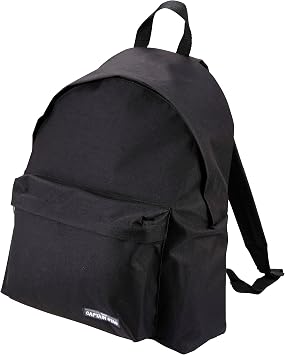 Captain Stag Day Bag Backpack with Capacity of Approx. 15L, Black UP-2570