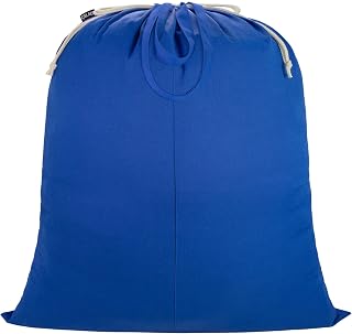 Laundry Bag with Handles & Drawstring Closure, XXL 40"Wx35"H, Blue, 1 Pack