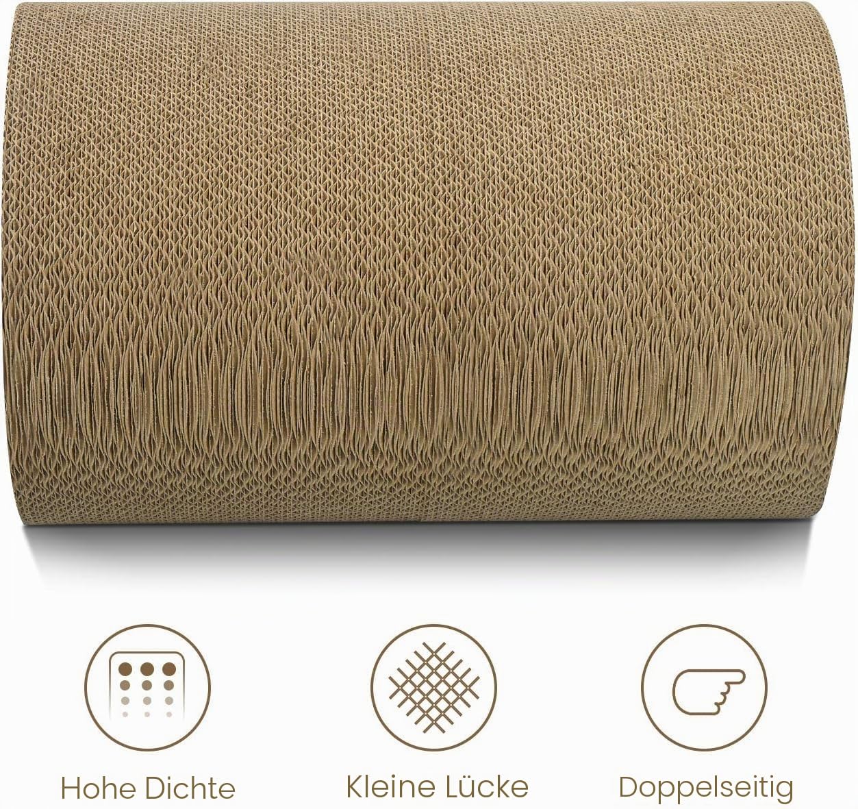 Aibuddy Katzenkratzer, Tunnel, Katzenkratzmatte, Bett-Lounge mit Katzenminze, robuster Karton & Konstruktion (50 x 33 x 30,5 cm)