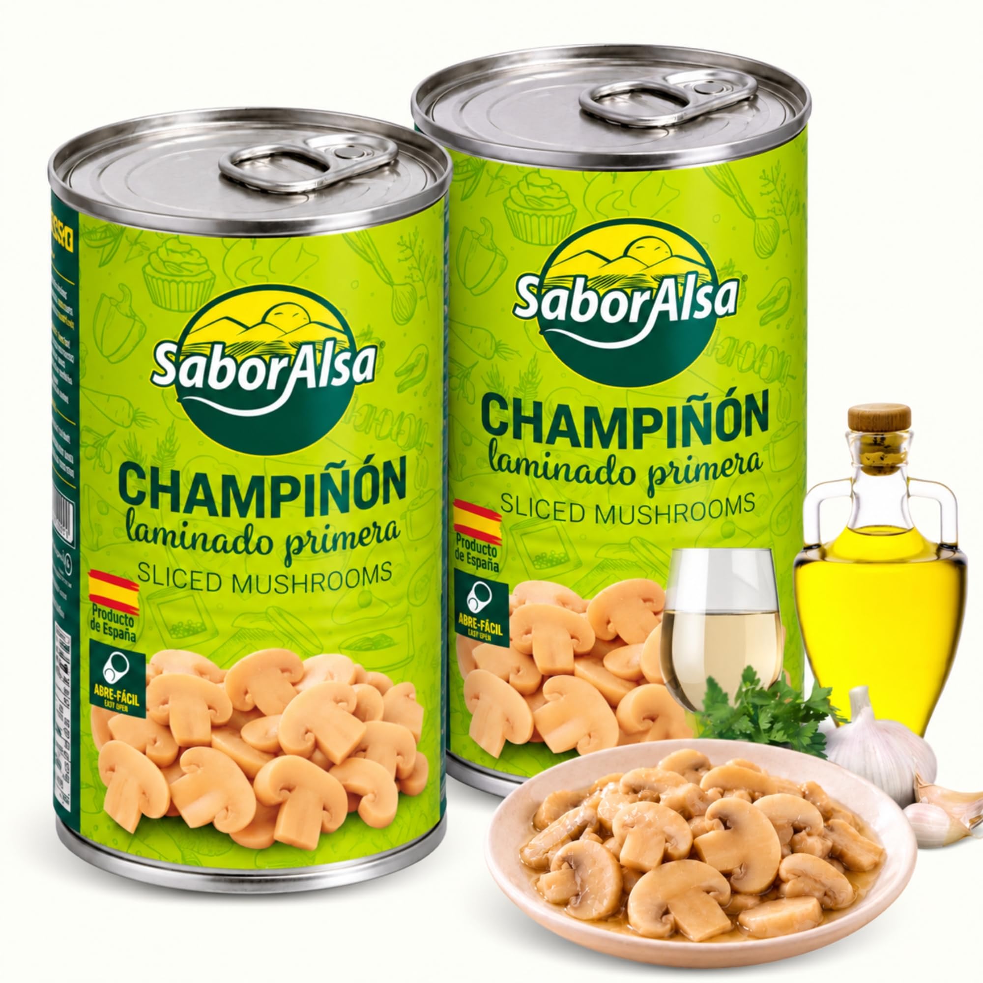 Champiñón Laminado Primera 170 g | 2 Unidades de 170 gr - imagen 1