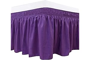 Biscaynebay Wrap Around Bed Skirts for Queen Bed