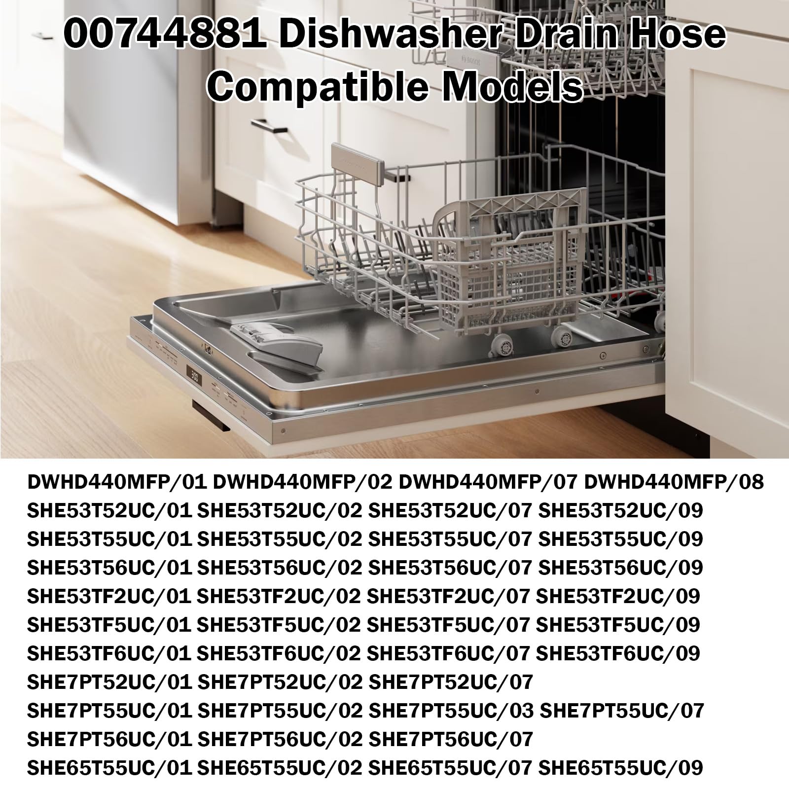 00744881 Geschirrspüler Ablaufschlauch für Bosch Geschirrspüler Drainage