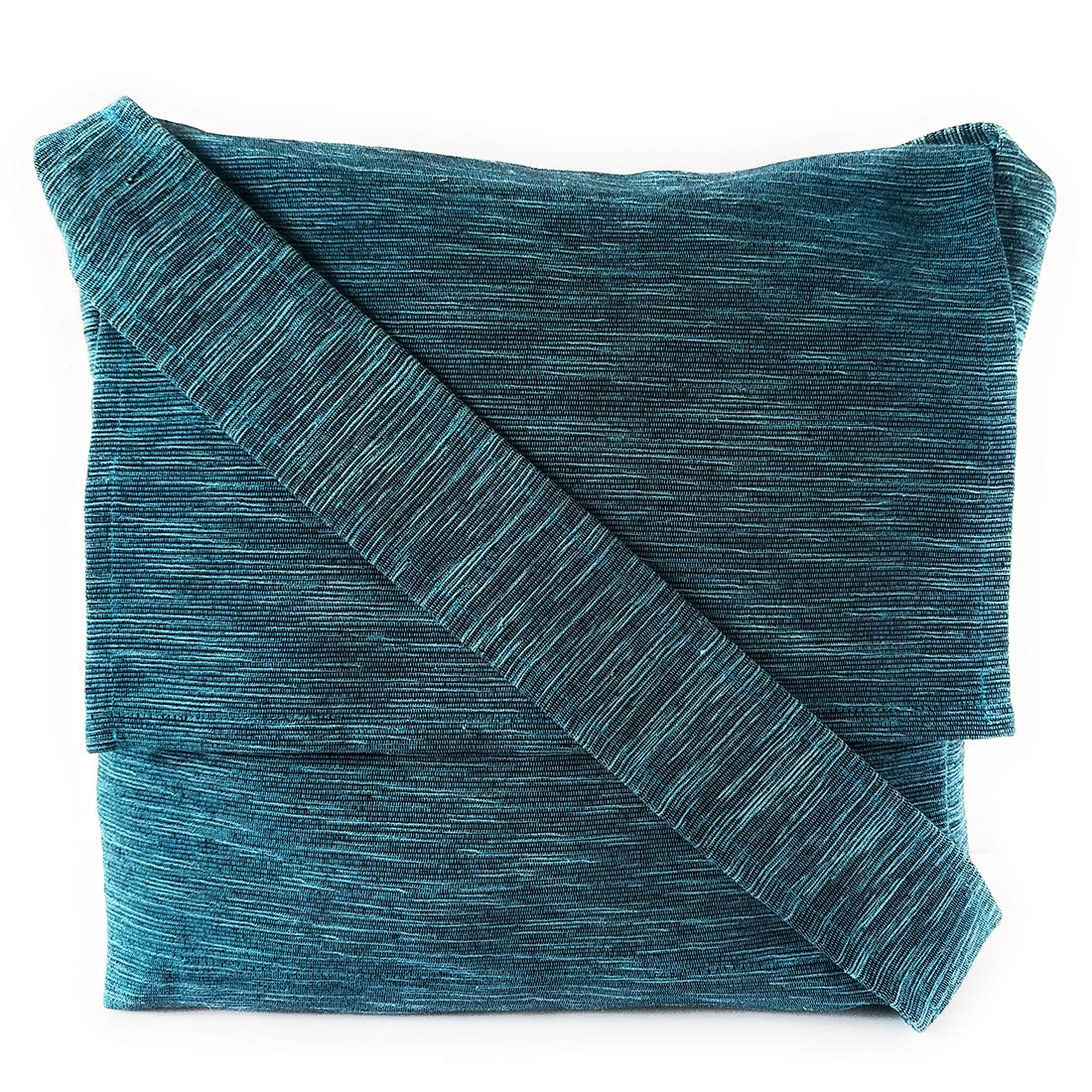 Chris Crafts Unisex White & Blue Textured Sling Bag (Size 12 Inches)