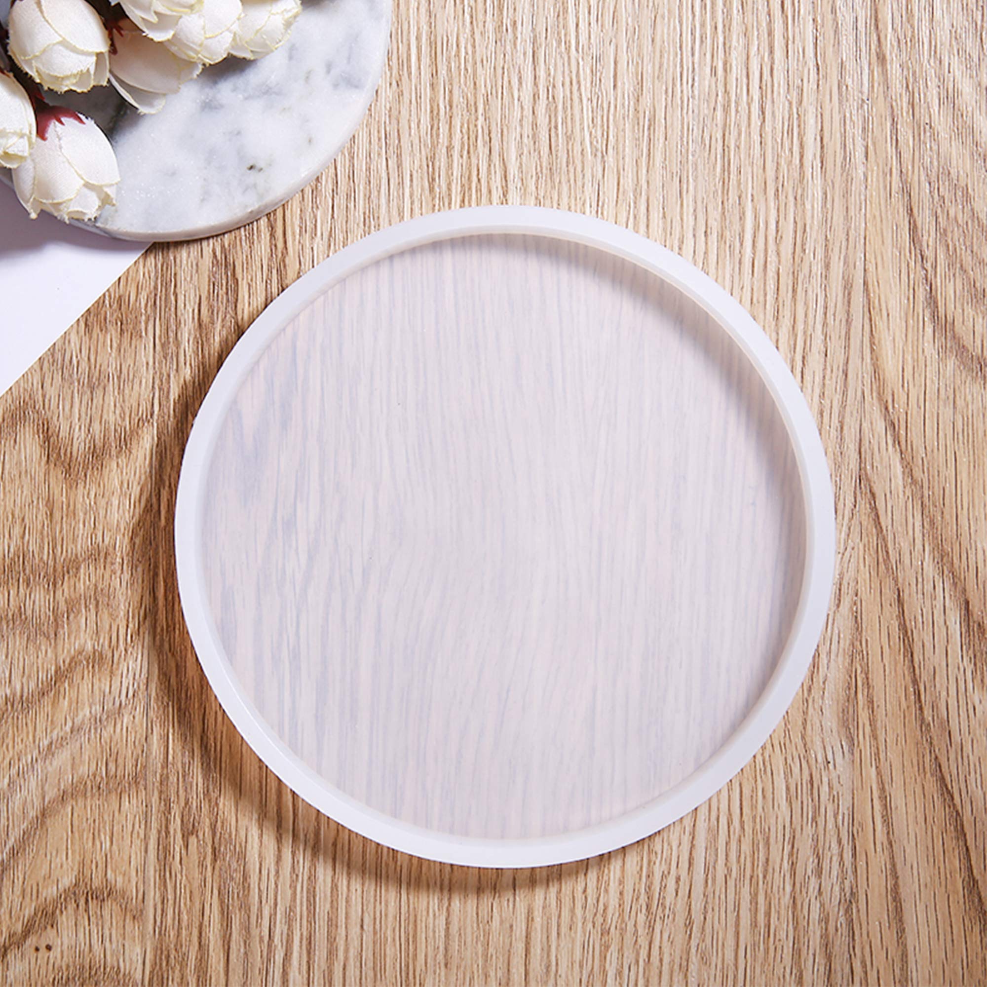 2 Stück Silikonform Untersetzer - Bubble Epoxidharz Formen Rund DIY