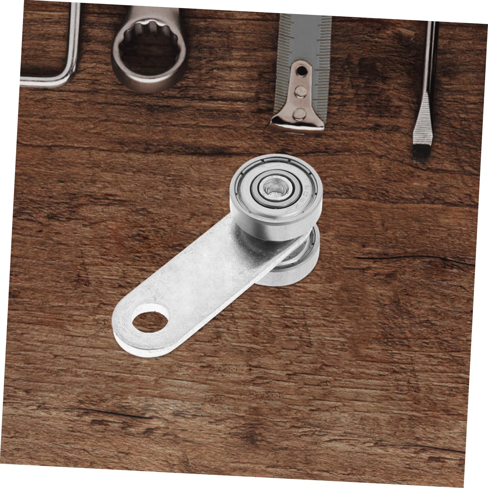 POPETPOP Roulettes De Porte Coulissante Poulie De Plafond Amovible Double Roue Pour Porte De Grange Rail De Guidage Système Anti-affaissement