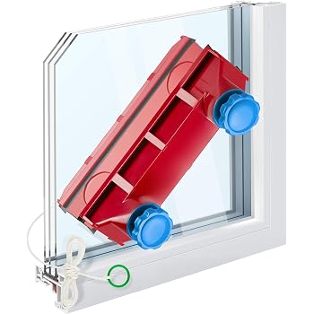 Tyroler Fensterreiniger Mit Regulierbarer Magnetkraft Glider D 4 Fensterputzen Leicht Gemacht Glasscheibenreinigung Innen Und Aussen Fur Einfach Doppelt Oder Dreifach Verglaste Fenster 2 40mm Amazon De Kuche Haushalt