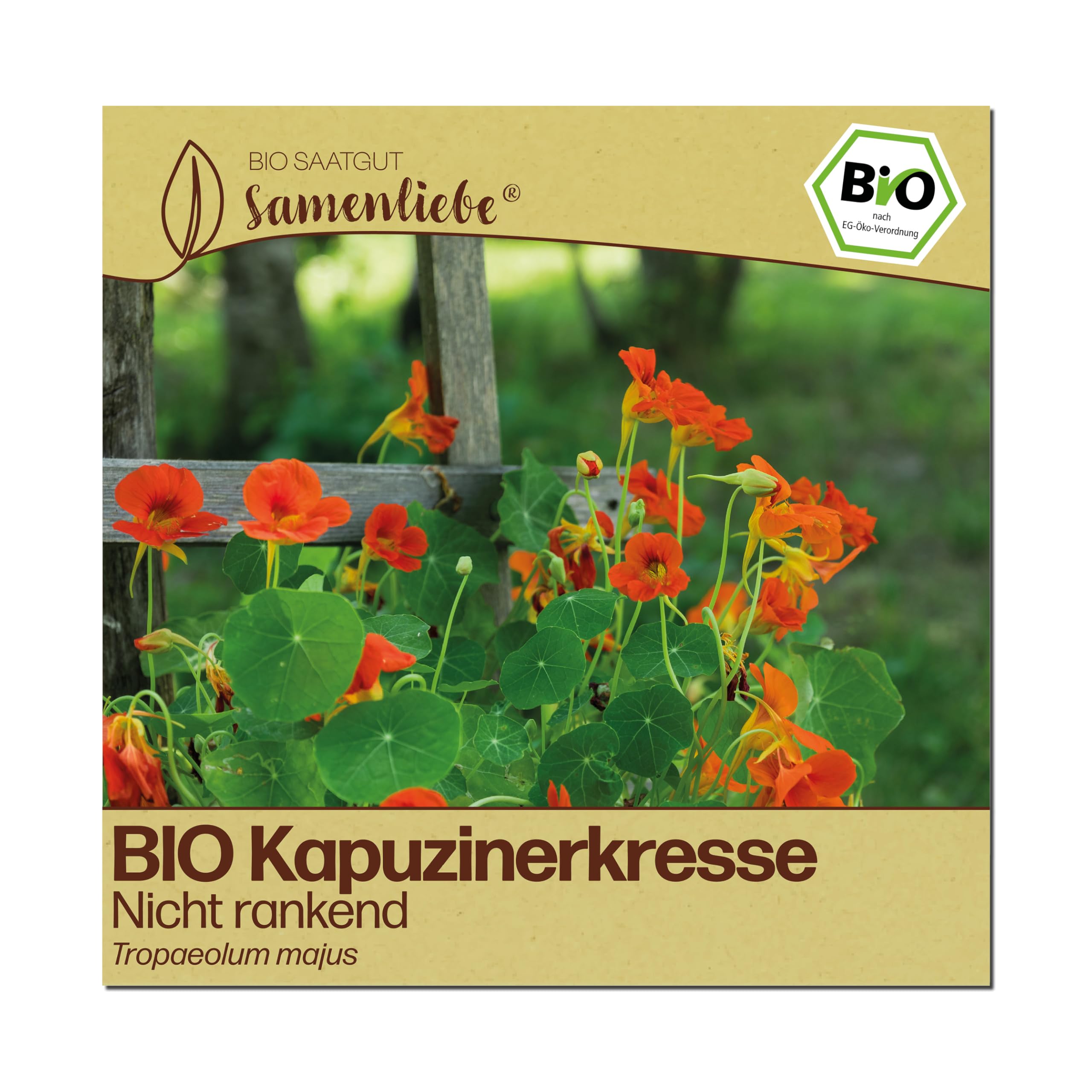 Samenliebe BIO Kapuzinerkresse Samen | nicht rankend - essbare Blüten - samenfestes BIO Saatgut