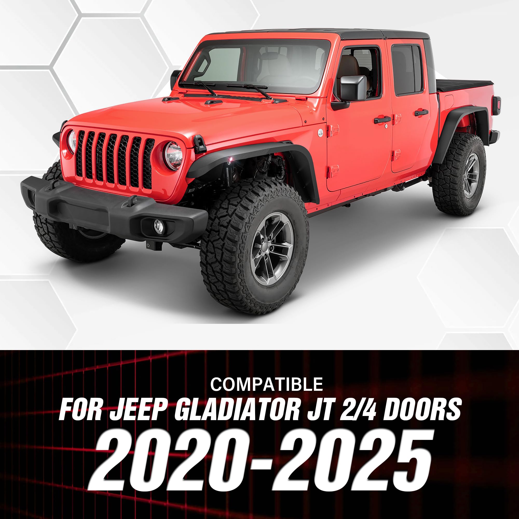 Amazon.com: YZONA for Gladiator JT Flat Front and Rear