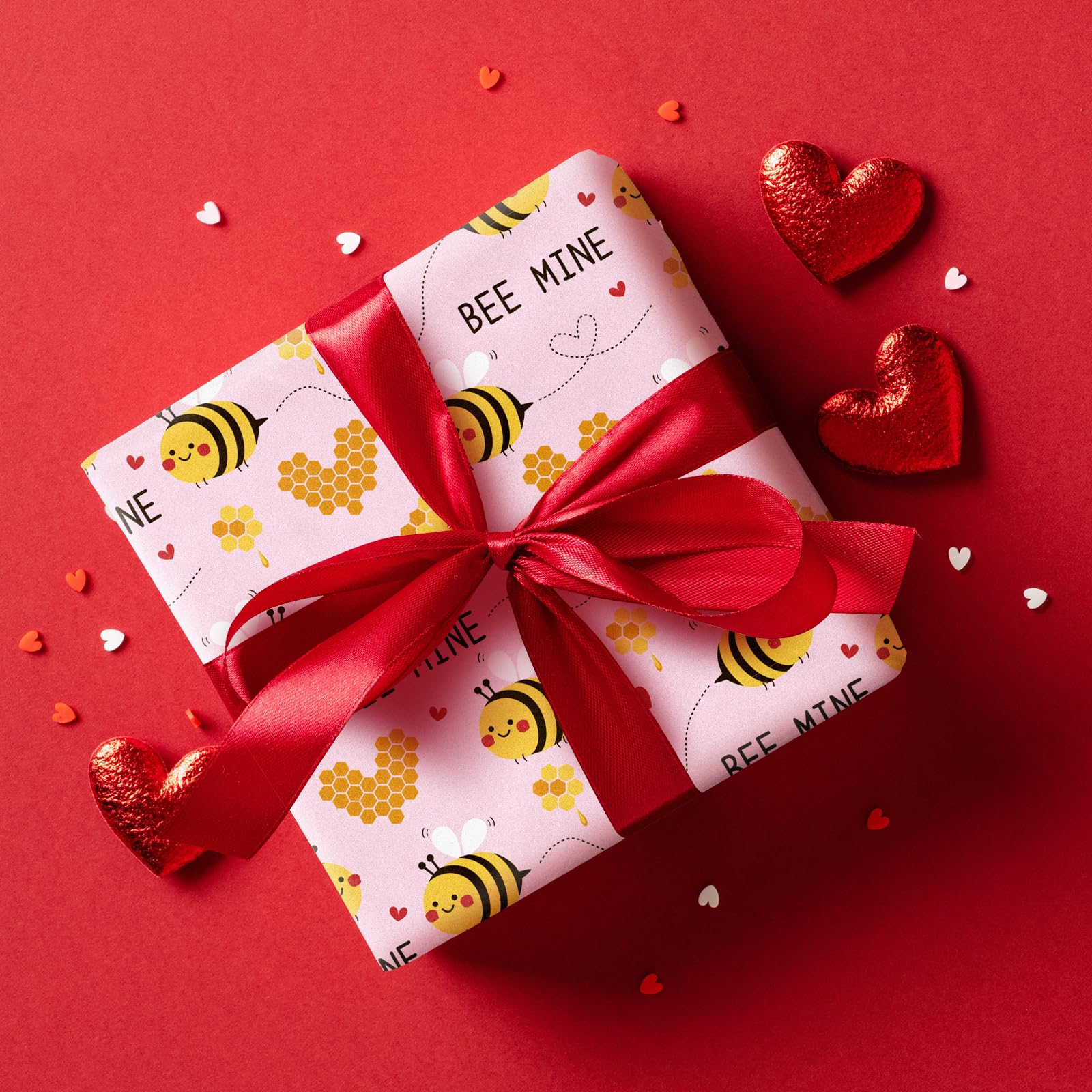 Vector De Patrones Sin Fisuras Del Día De San Valentín De Corazones Rojos Y Rosados Románticos