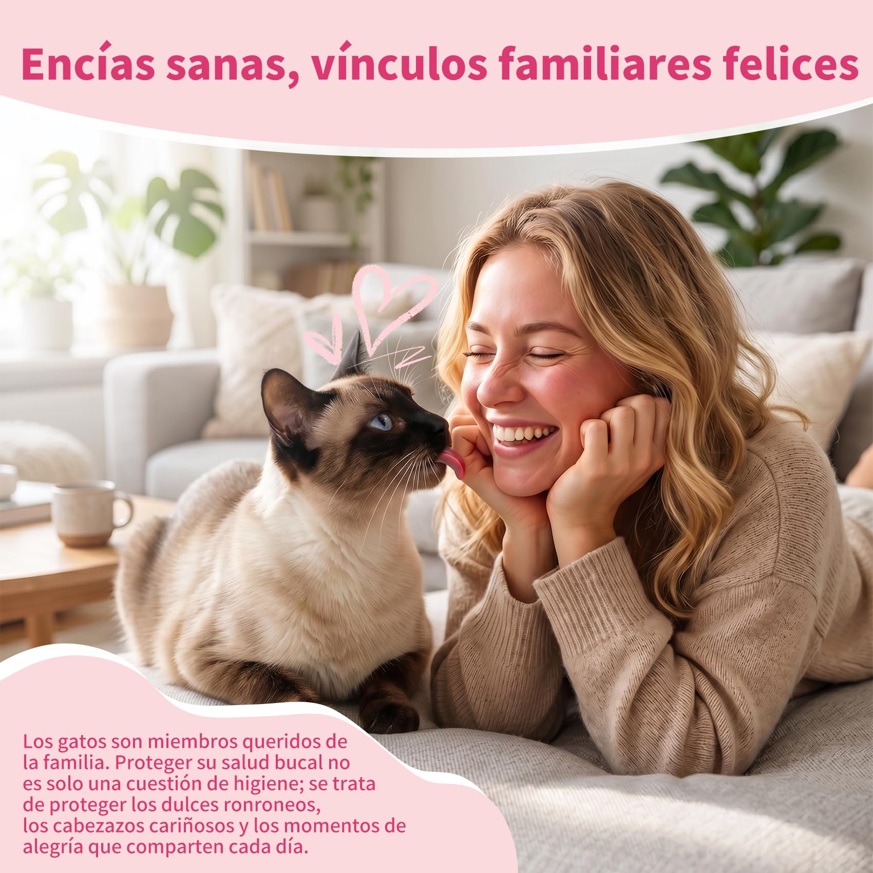 Pasta de Dientes Enzimática para Gatos - Kit Dental con Cepillo, Gel Sin Perfume contra la Placa y Mal Aliento, Previene el Sarro - 30g