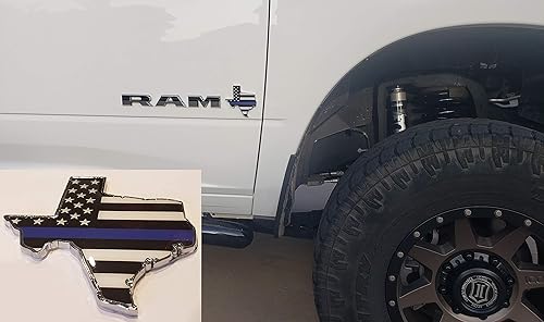 Miniatura 4 de Emblema de la bandera americana en forma de Texas State Edition, de Longhorn Lone Star Metal insignia universal para Silverado Suburban Tahoe GMC