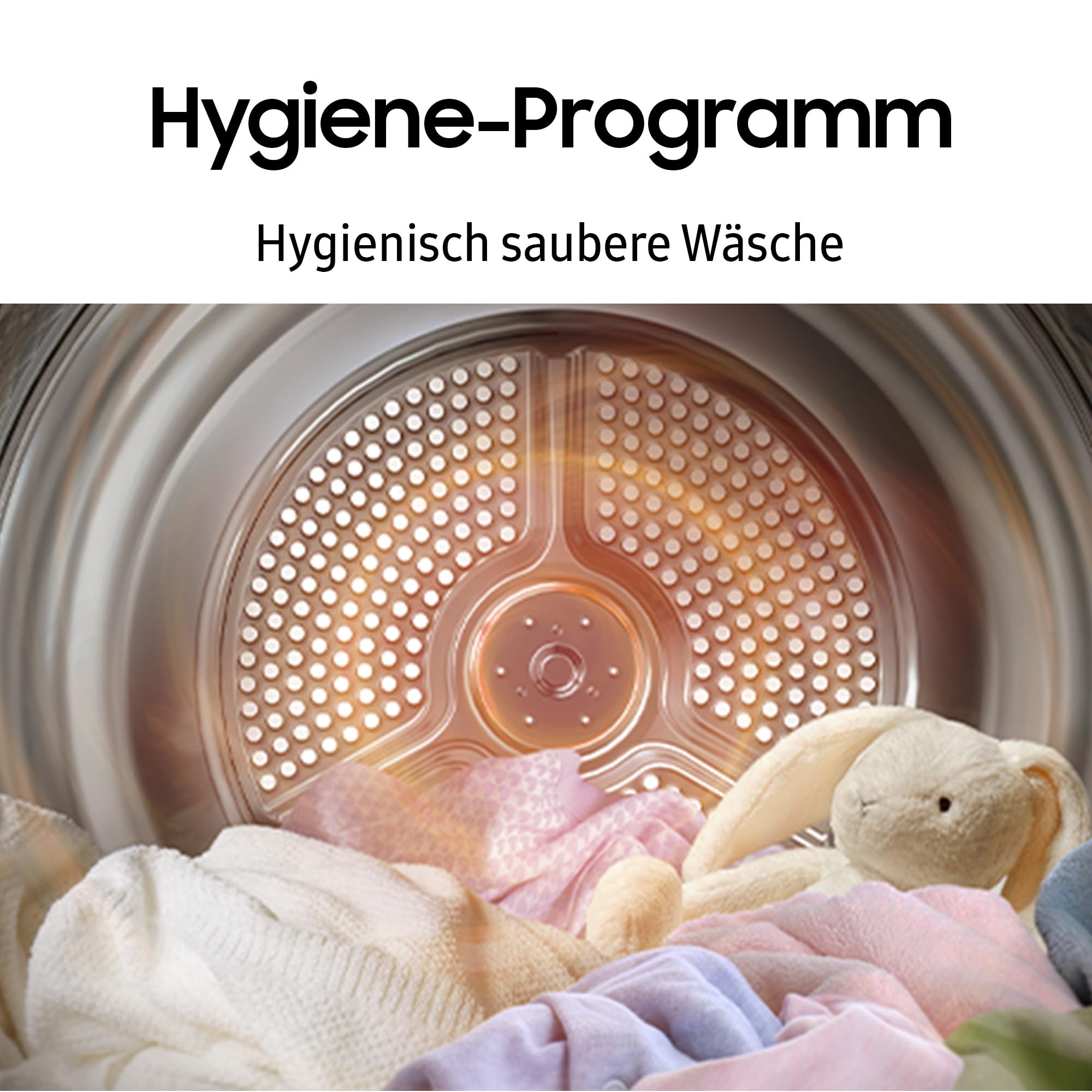 Samsung WW90DG5G34AEEG Waschmaschine WW5100D SLIM 9 kg 48 cm tief Dampfprogramm AI Energy Mode Ecobubble WiFi Mikroplastik-Programm AI Wash SuperSpeed 39 Min. Weiß
