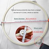 Vista 3 de Anillo giratorio de microondas de 8.7 pulgadas, rodillo de anillo giratorio, soporte de bandeja de horno de microondas, soporte de bandeja de placa