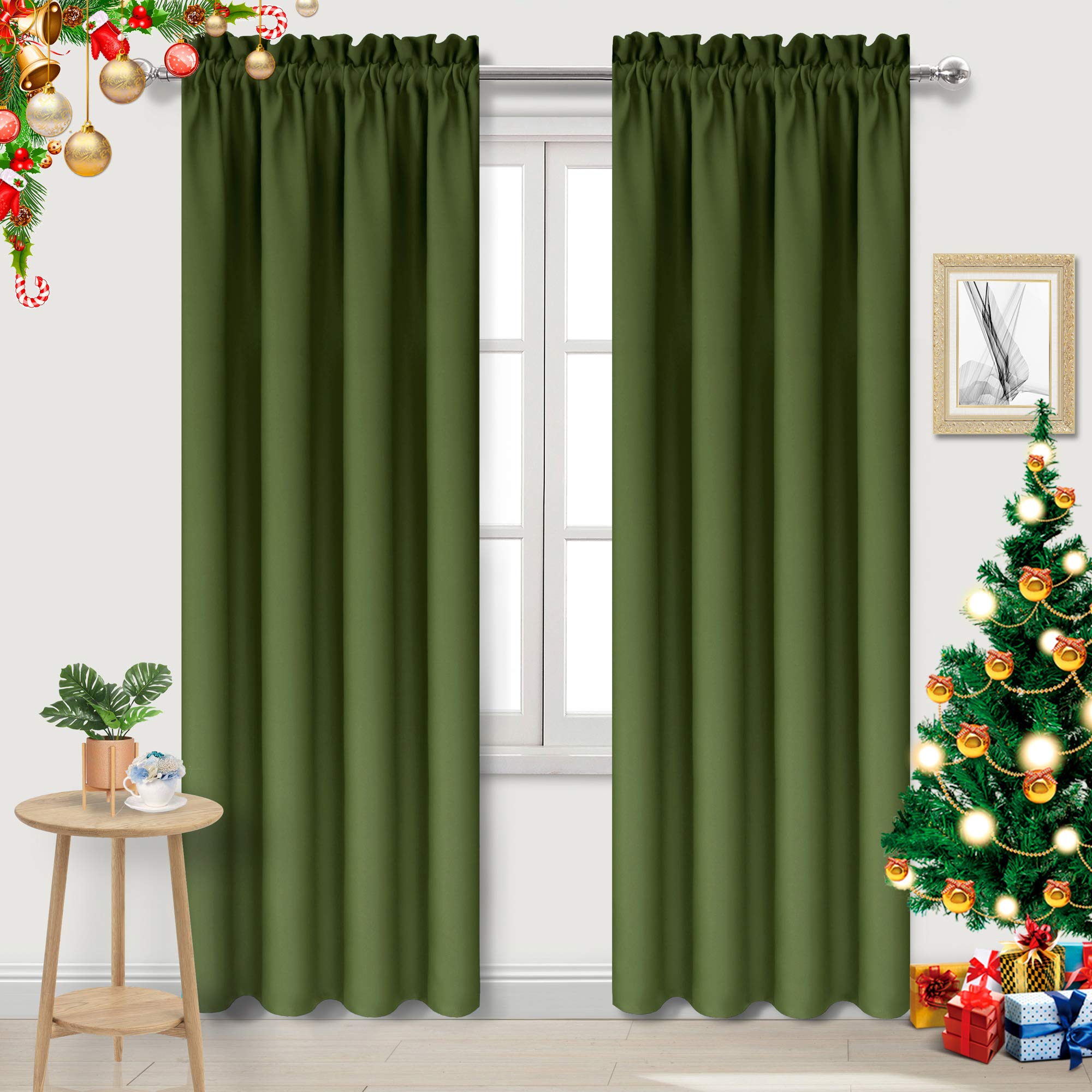 Forest Green Sheer Curtains Curtains & Drapes