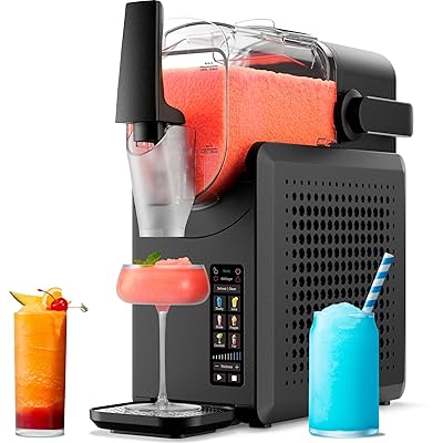 Iceman by Chefman Slush-Ease MAX 90oz Slushie Machine, 64oz Liquid Capacity Frozen Drink Maker & Slushy Machine with 5 Presets and LED Display, Perfect for Frozen Margaritas, Frappes, Smoothies