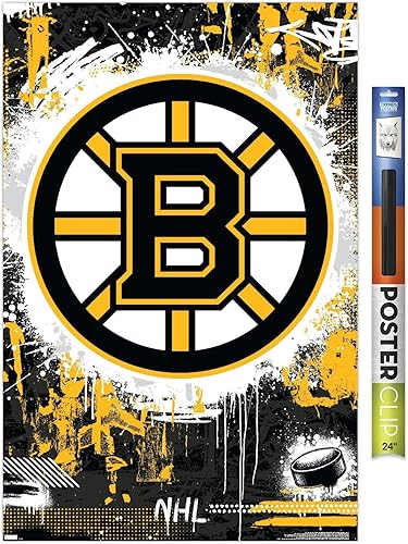 Trends International NHL Boston Bruins - Póster de pared con logotipo Maximalist 23