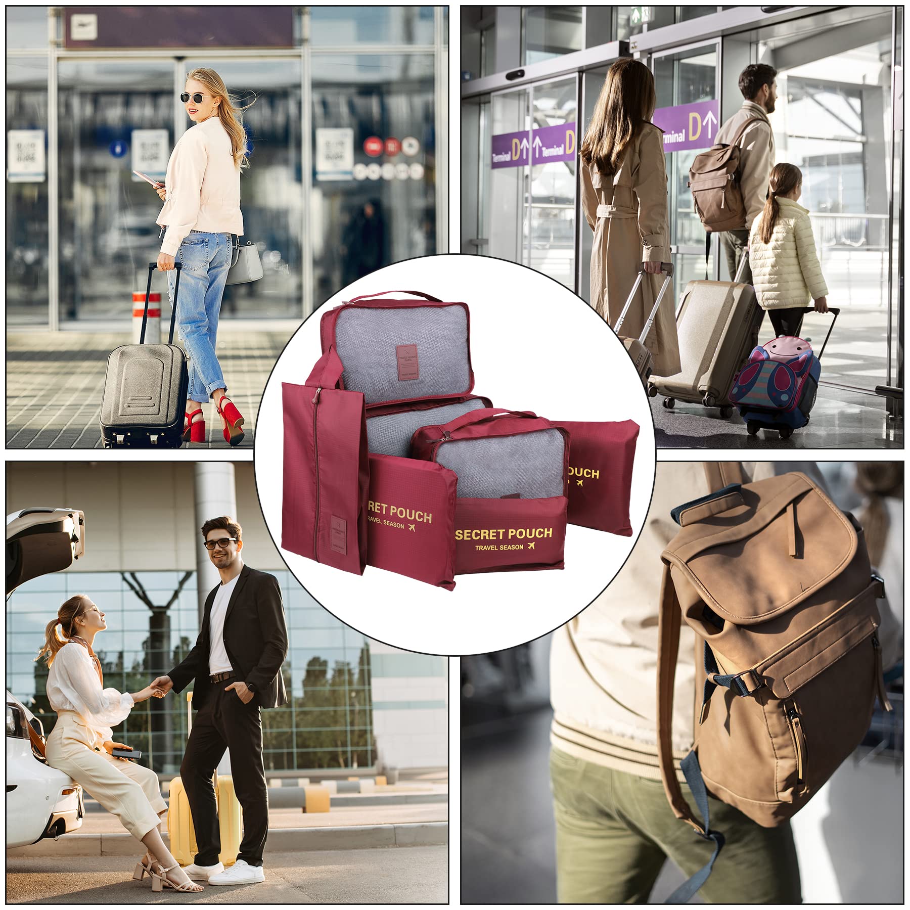 Set 11 Organisateurs Valise Coolzon - Packing Cubes Noir - Sacs Compression Voyage - Range Vêtements Et Chaussures