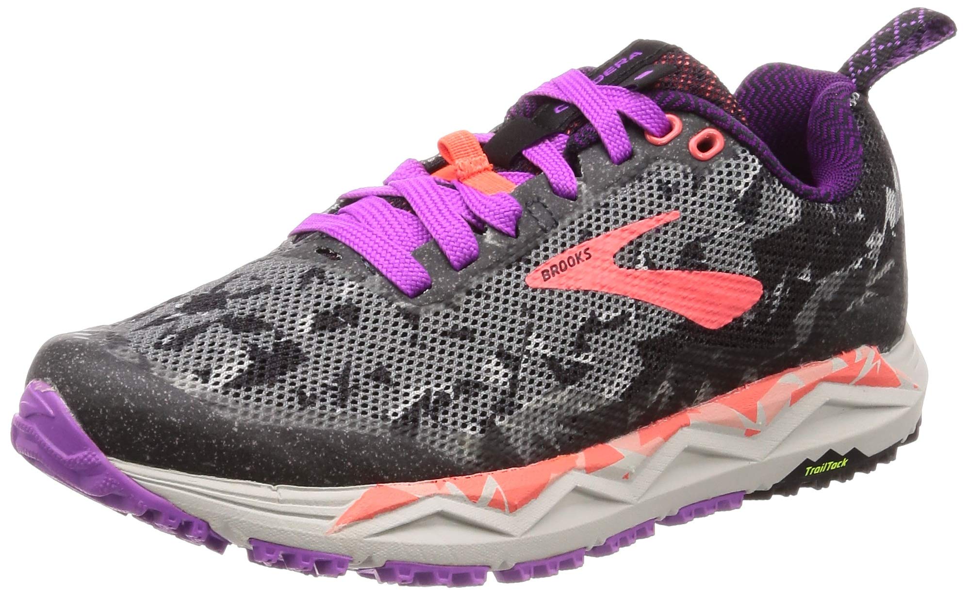 Brooks Womens Caldera 3 - Black/Purple/Coral - B - 5.0