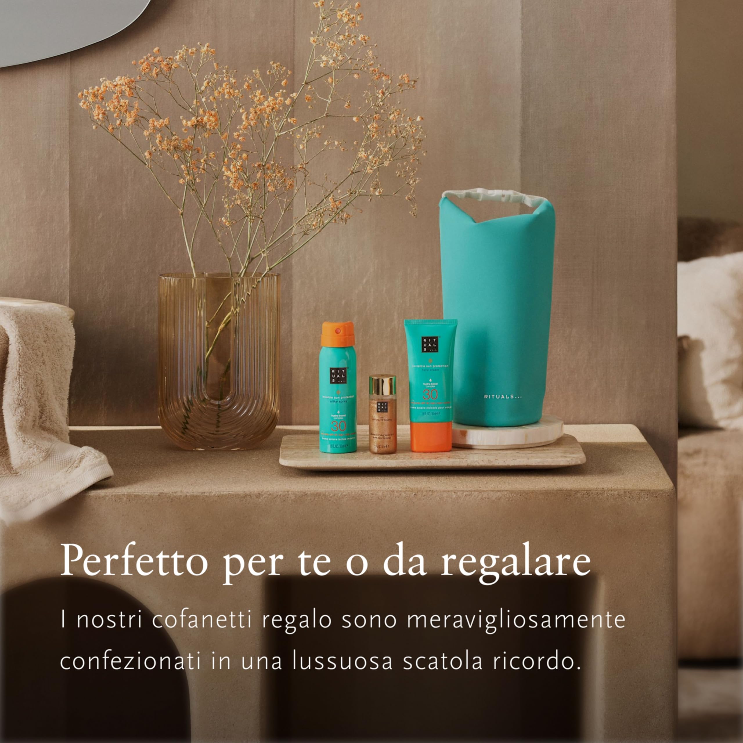 RITUALS The Ritual of Karma Sun Care Trio, SPF 30, Set de Regalo | Set regalo de lujo, esenciales baño y cuerpo, listo para regalar