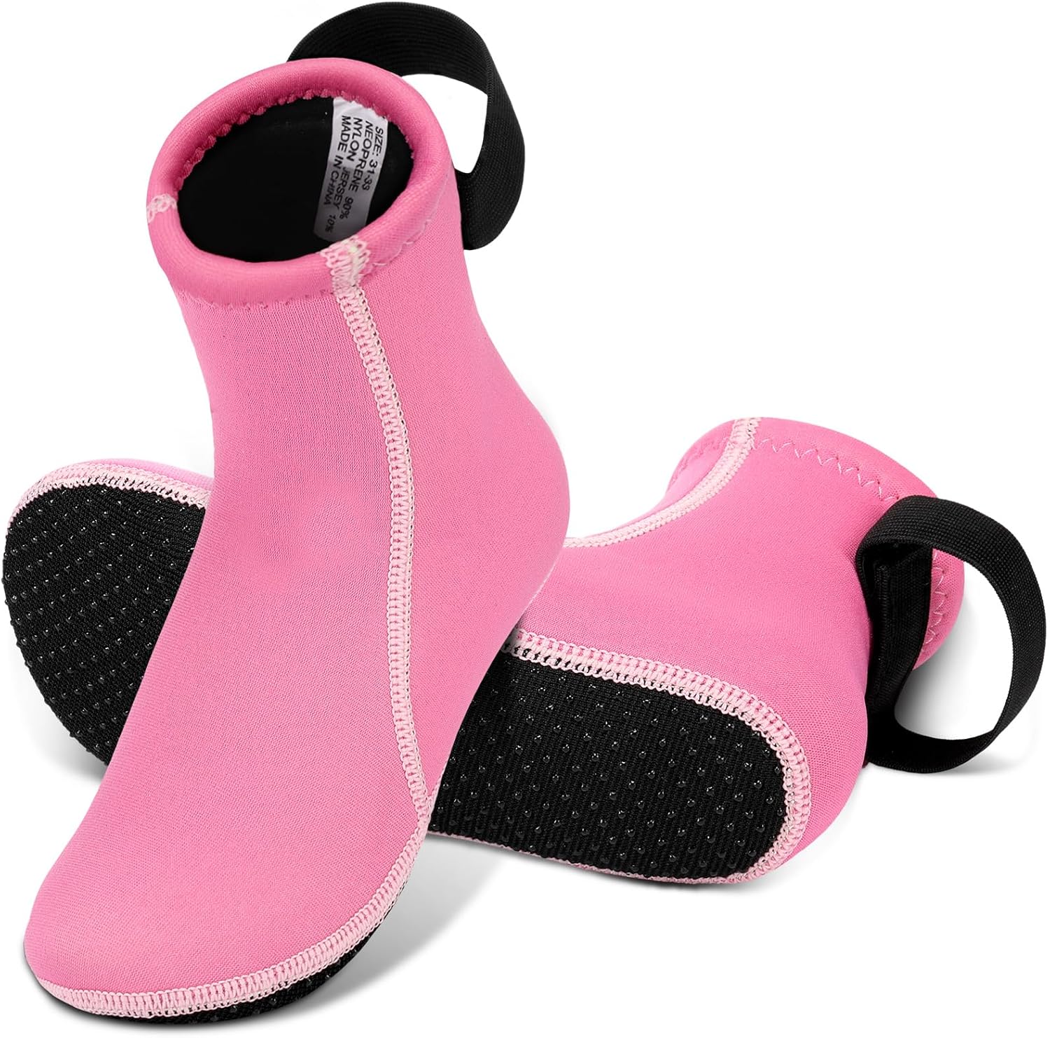 Water Socks for Kids 3mm Warm in Cold Neoprene Socks Water Sports Shoes for Beach Swim Exercise (Us Sizes 11.5-12)