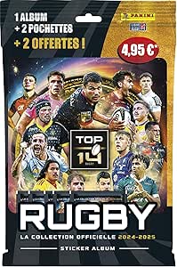 Panini Rugby Top 14 2024-2025 Blister mit 8 Hüllen, 004872KBF8
