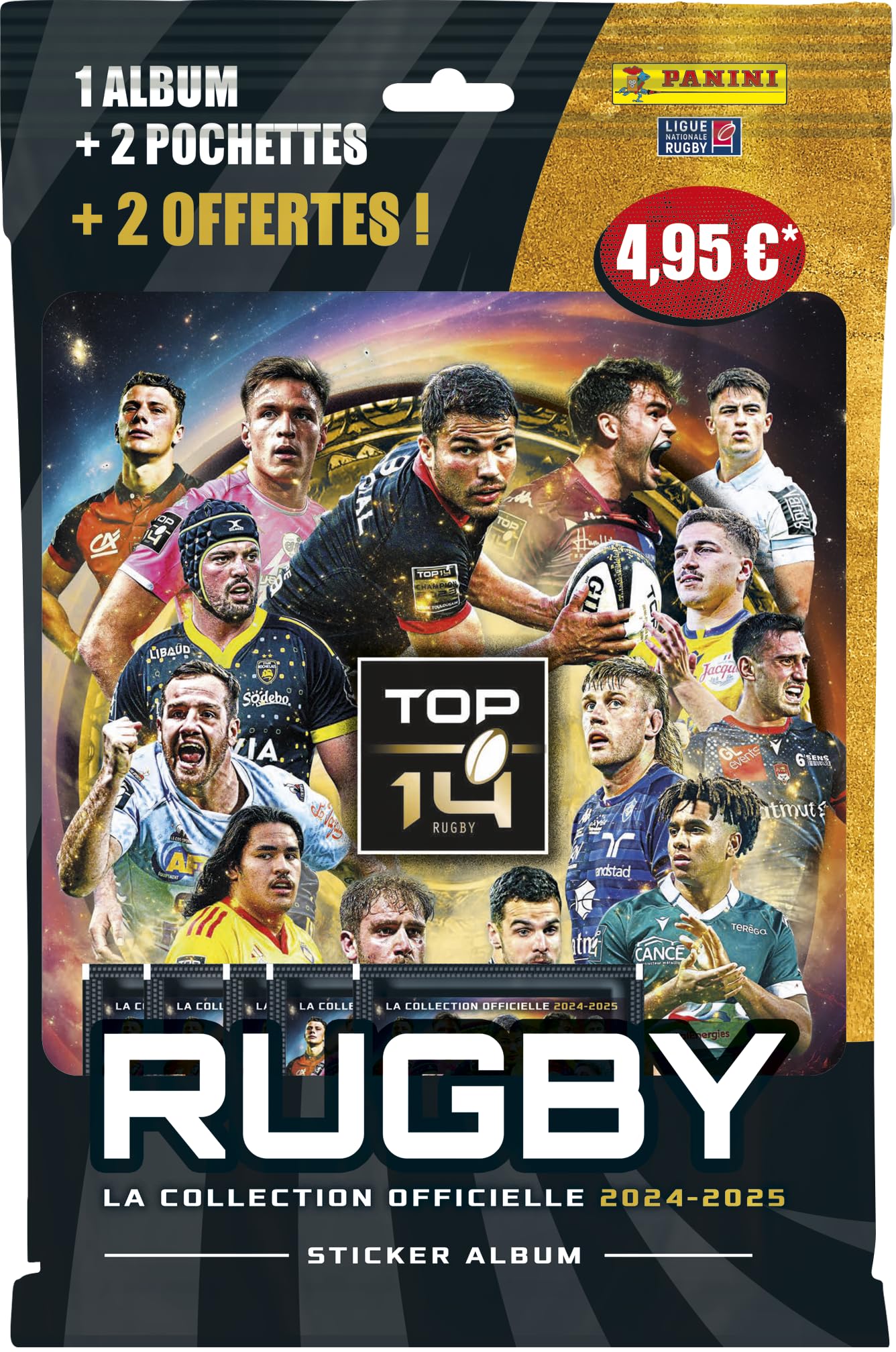 Panini Rugby Top 14 2024-2025 Album + 2 Hüllen + 2 Gratis 004872SPCFGD