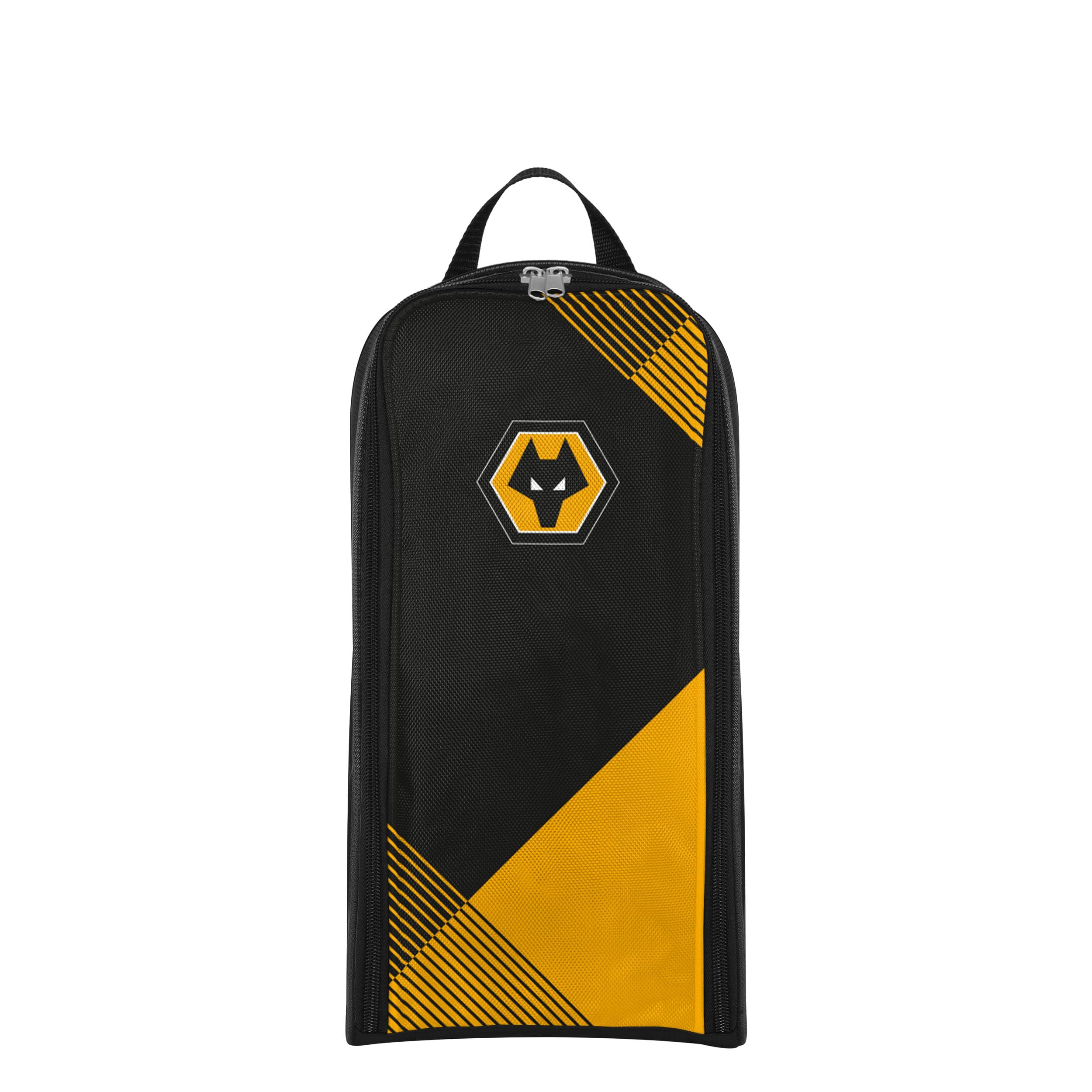 FOCO Officially Licensed Wolverhampton Wanderers FC Black Glide Football Boot Bag