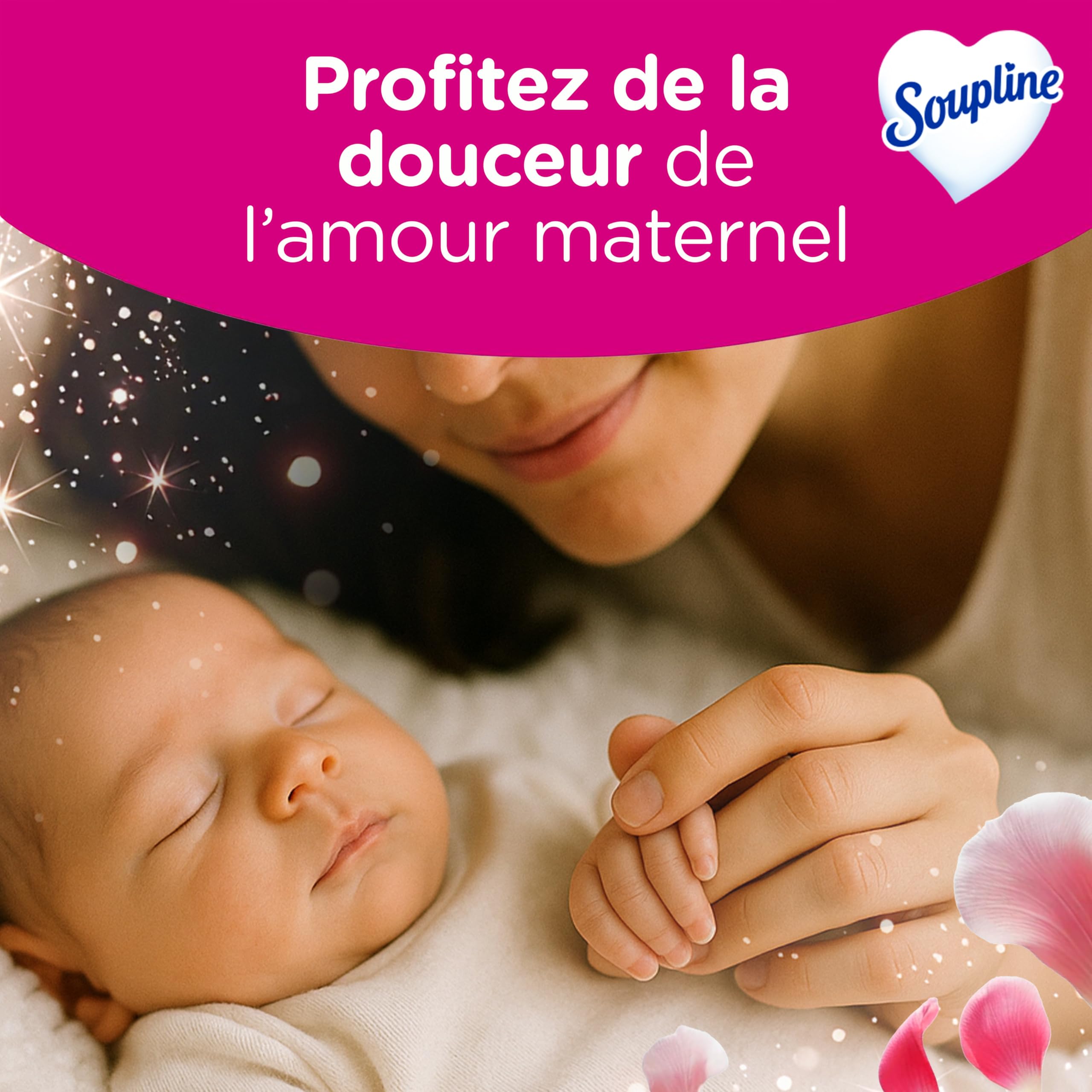 SOUPLINE Adoucissant Linge Hypoallergénique Concentré Senteur Amande Douce, Assouplissant Linge Formule Améliorée pour Plus de Douceur*, Assouplissant Textile Liquide, Soupline Lot de 3x1,35L