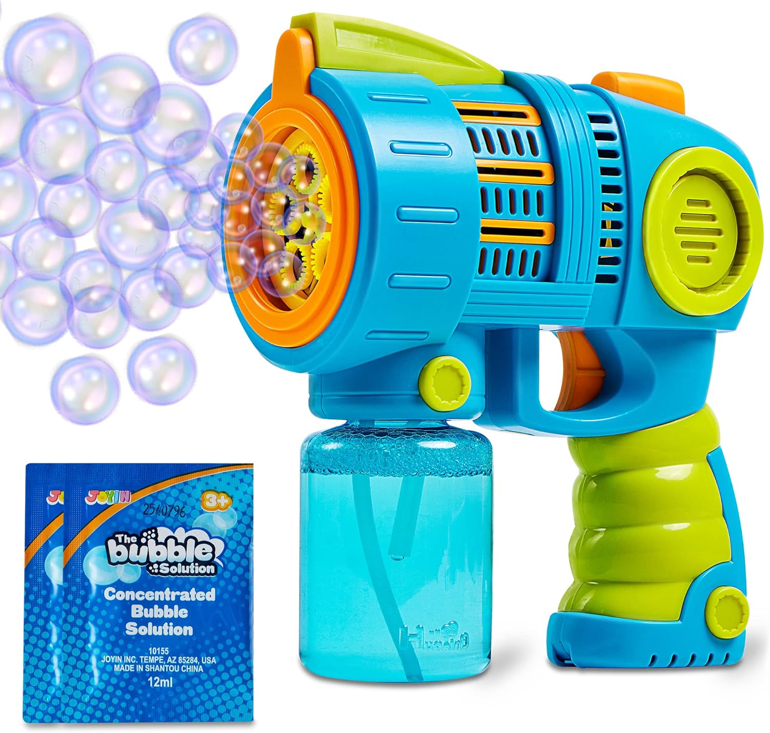 Amazon.com: Sloosh Bubble Gun Machine with Bubble Refill Solution, 5000 ...